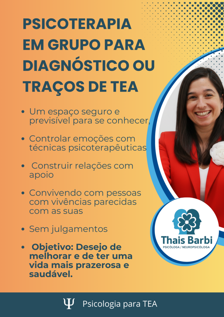 Capa do grupo de apoio de psicoterapia para pessoas com autismo ou traços de autismo